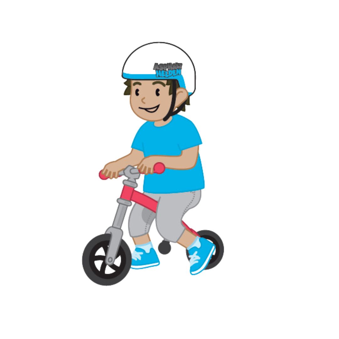 Illu Junge auf dem Fahrrad